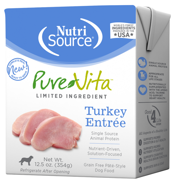 Pure Vita TetraPak Dog GF Turkey 12.5 oz For Sale