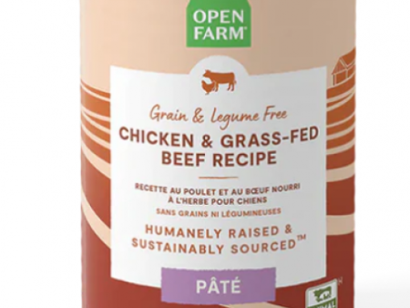 Open Farm Dog Canned Chicken Grass Fed Beef 12.5 oz Supply