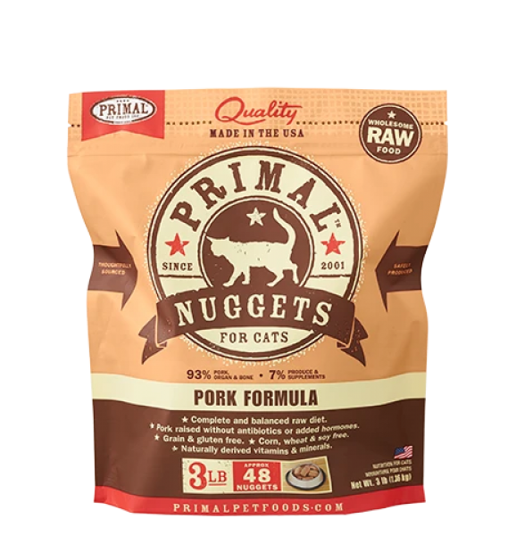 Primal CAT Nugget Pork 3 lb. Online Sale