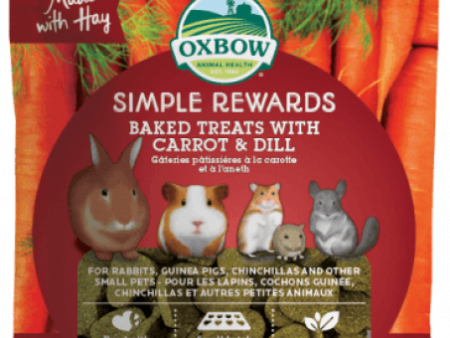 Oxbow Simple Reward Baked Treat Carrot & Dill 3 oz. Online Sale